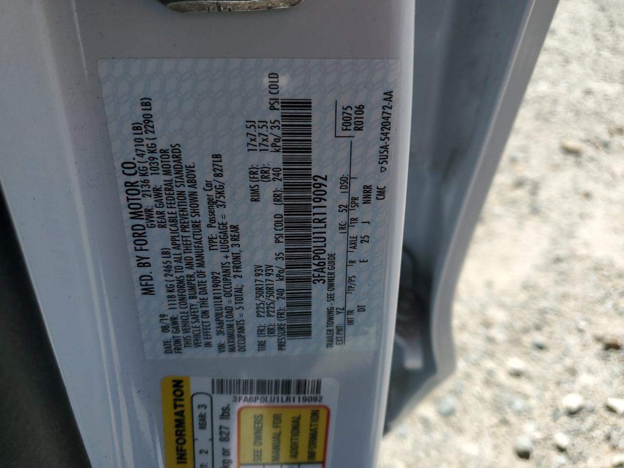 2020 Ford Fusion Se - zdjęcie 12