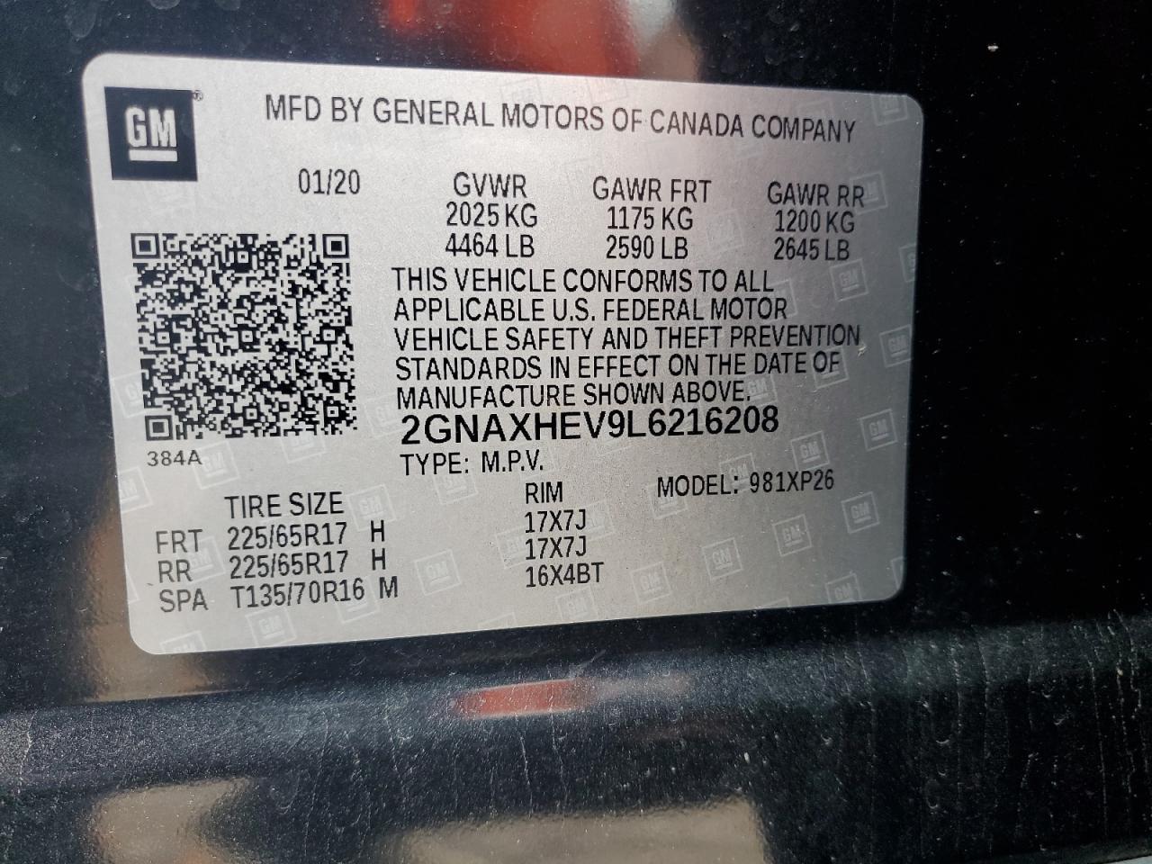 2020 Chevrolet Equinox Ls - zdjęcie 14