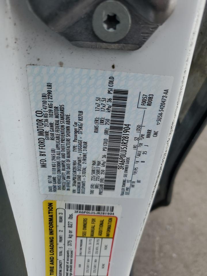 2018 Ford Fusion Se Hybrid - zdjęcie 12