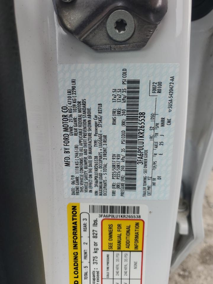 2019 Ford Fusion Se - zdjęcie 12