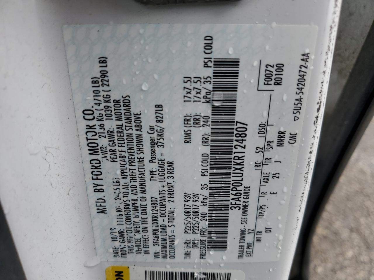 2019 Ford Fusion Se - zdjęcie 13