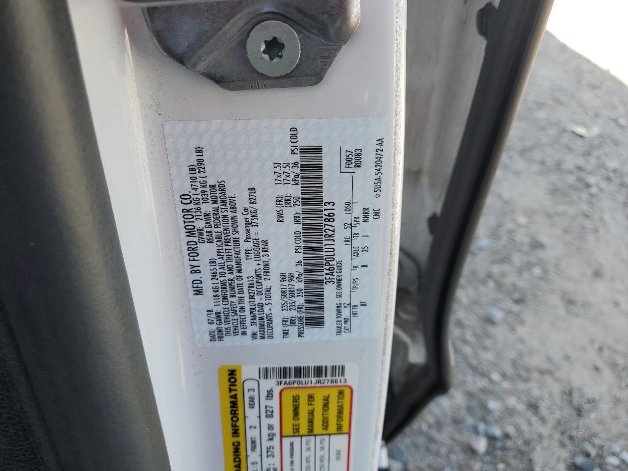 2018 Ford Fusion Se Hybrid - zdjęcie 12