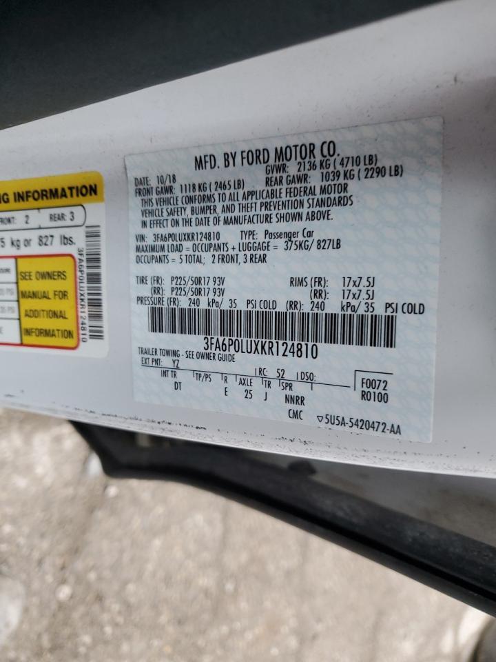 2019 Ford Fusion Se - zdjęcie 12