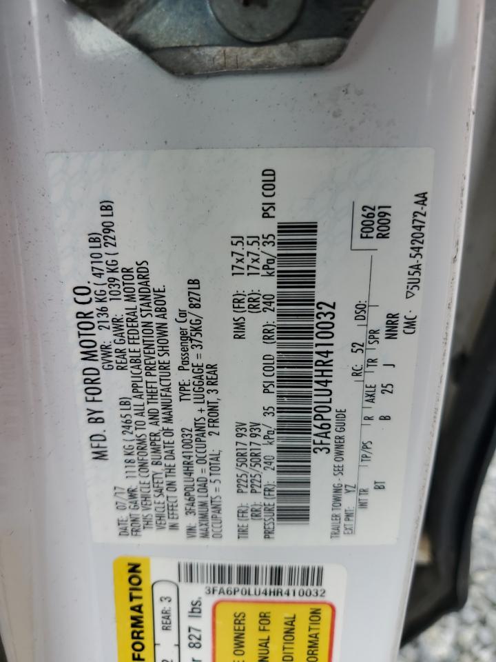 2017 Ford Fusion Se Hybrid - zdjęcie 12