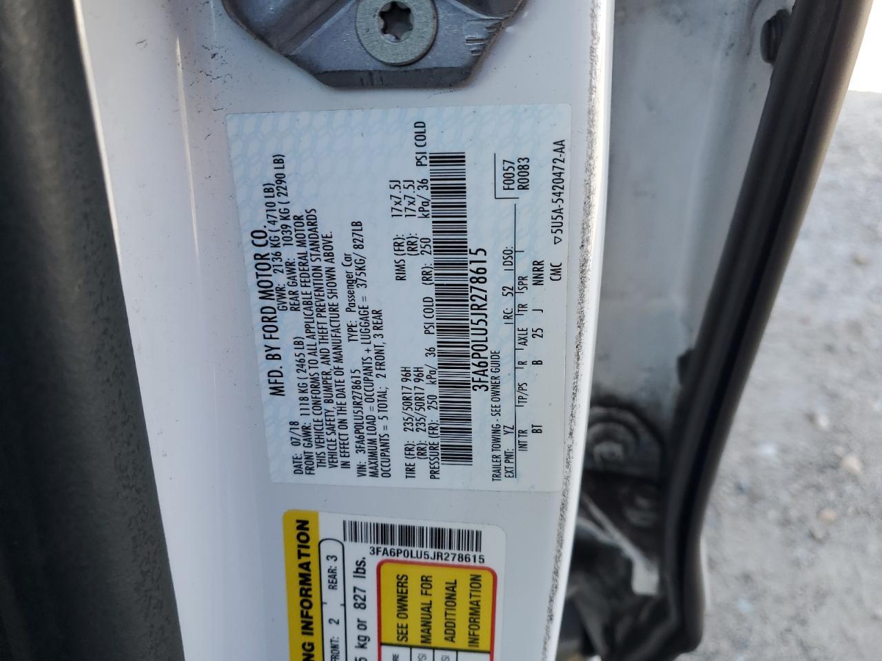 2018 Ford Fusion Se Hybrid - zdjęcie 12