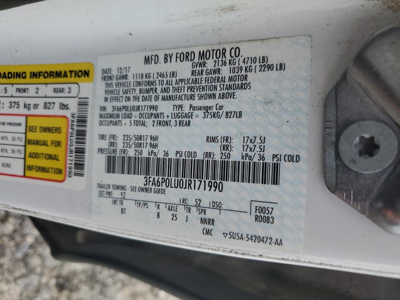 2018 Ford Fusion Se Hybrid - zdjęcie 12