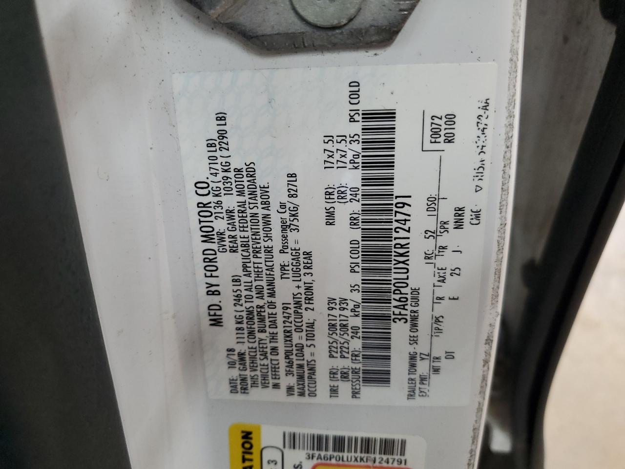 2019 Ford Fusion Se - zdjęcie 12