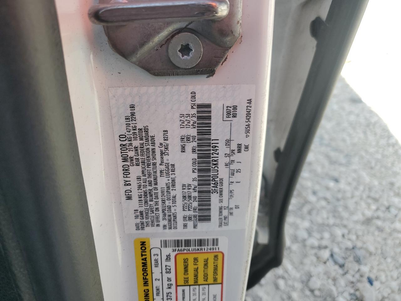 2019 Ford Fusion Se - zdjęcie 12