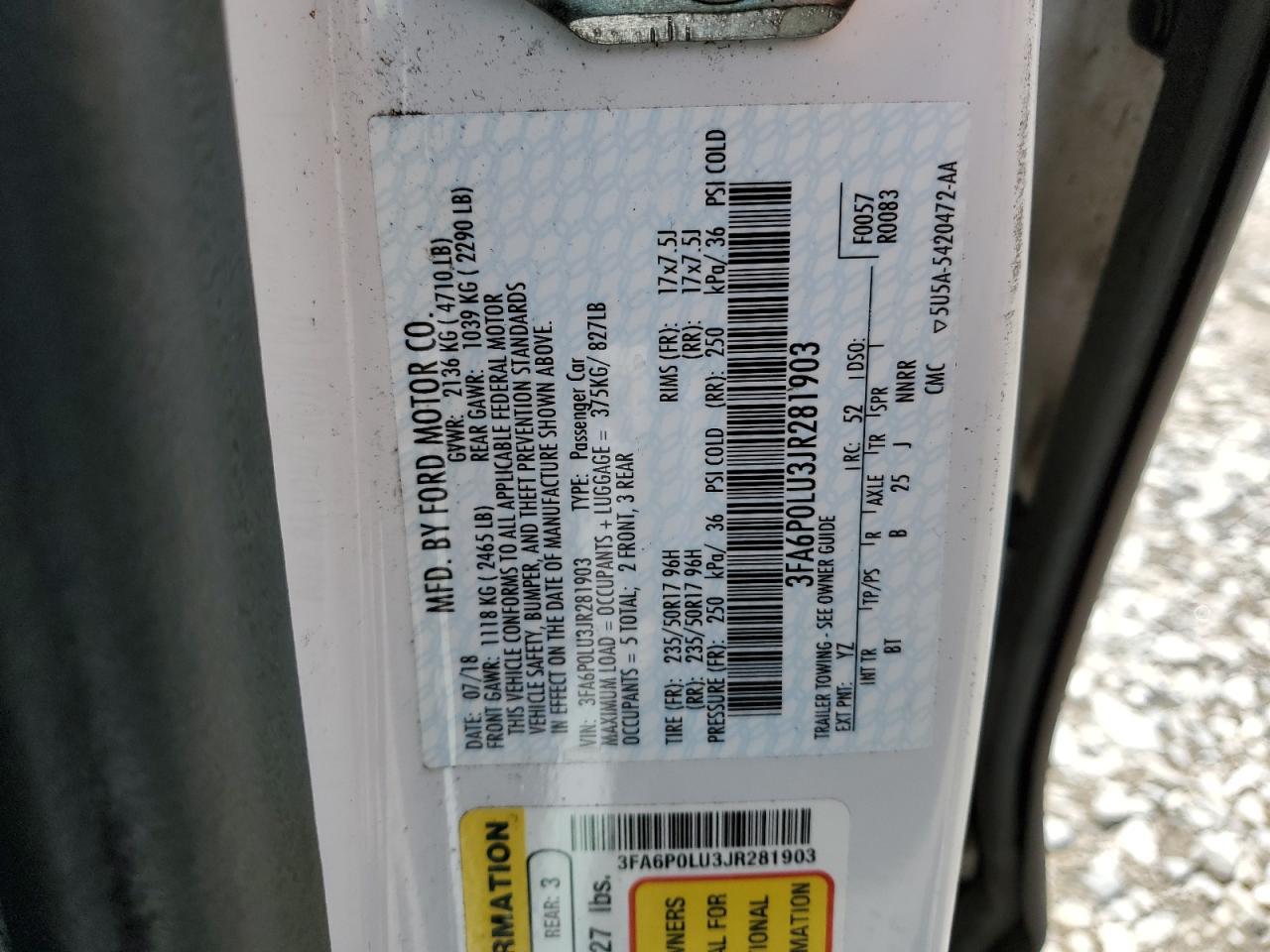 2018 Ford Fusion Se Hybrid - zdjęcie 12