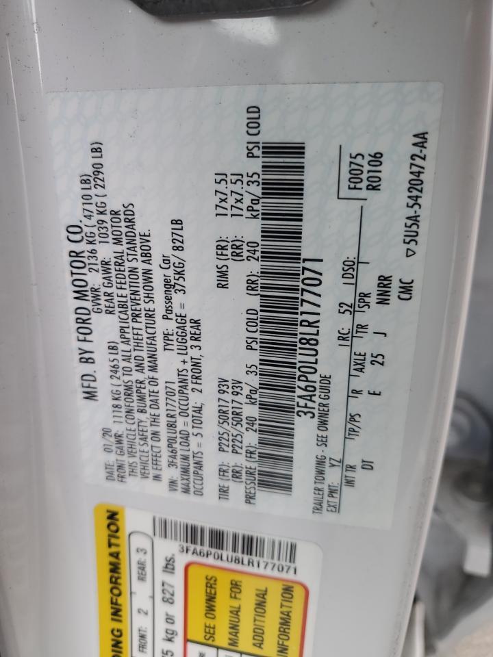 2020 Ford Fusion Se - zdjęcie 12