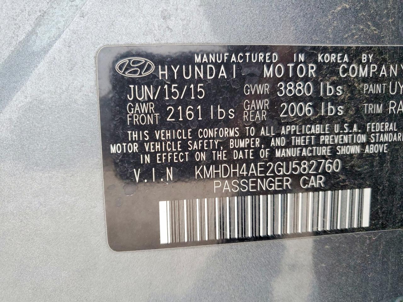 2016 Hyundai Elantra - zdjęcie 13