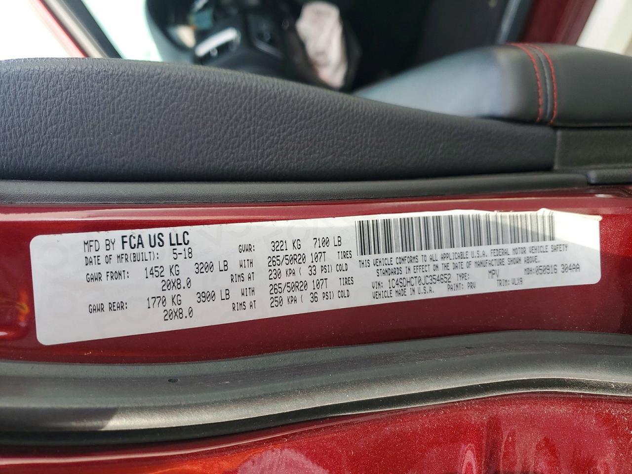 2018 Dodge Durango R - zdjęcie 13