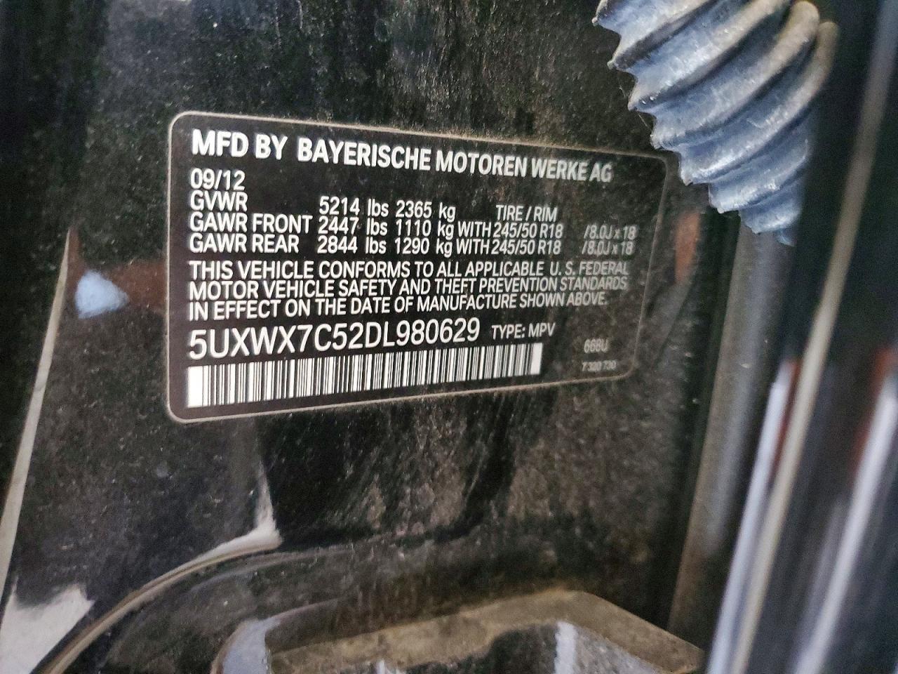 2013 BMW X3 xDrive35I - zdjęcie 12