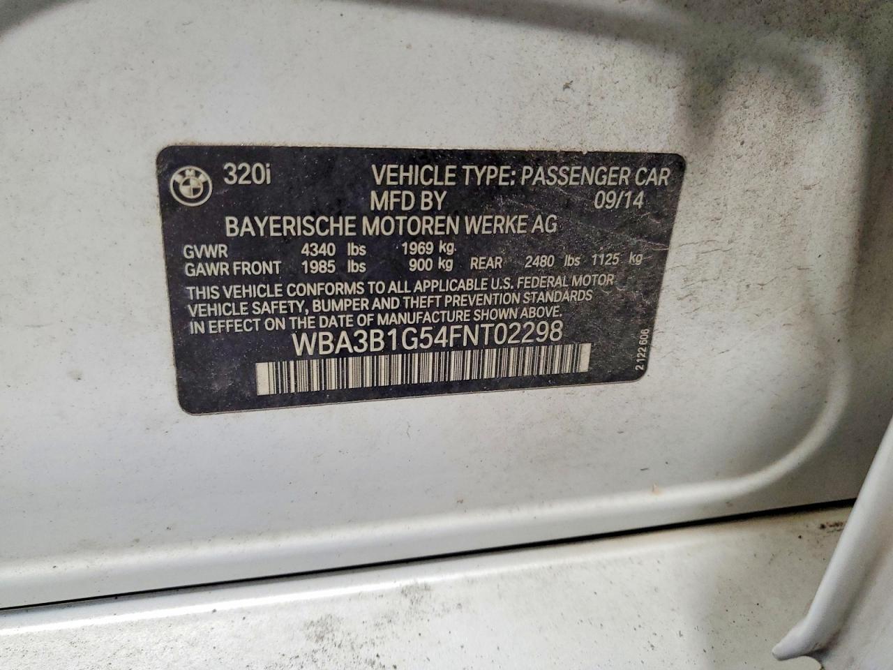 2015 BMW 320 I - zdjęcie 12