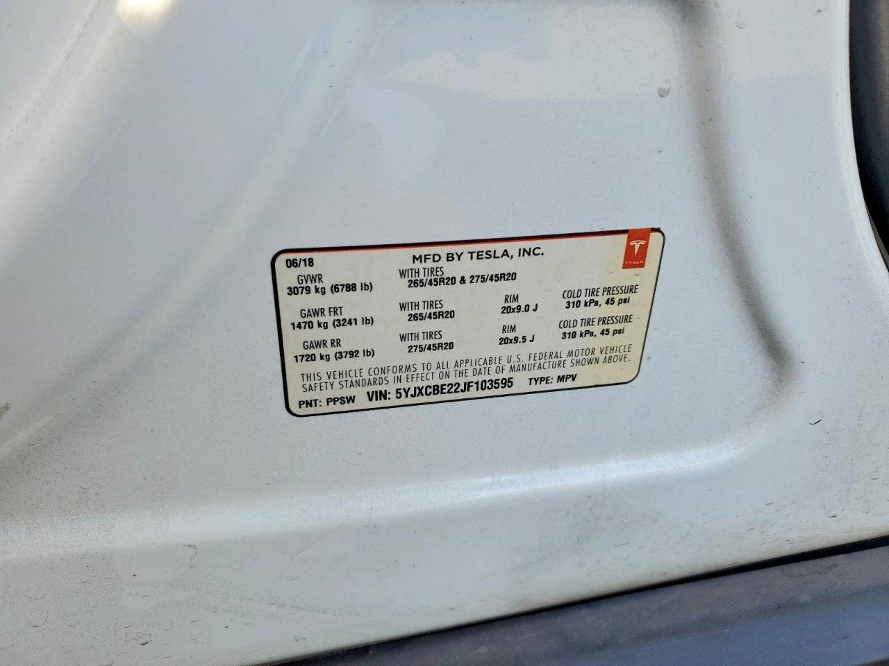 2018 Tesla Model X - zdjęcie 12