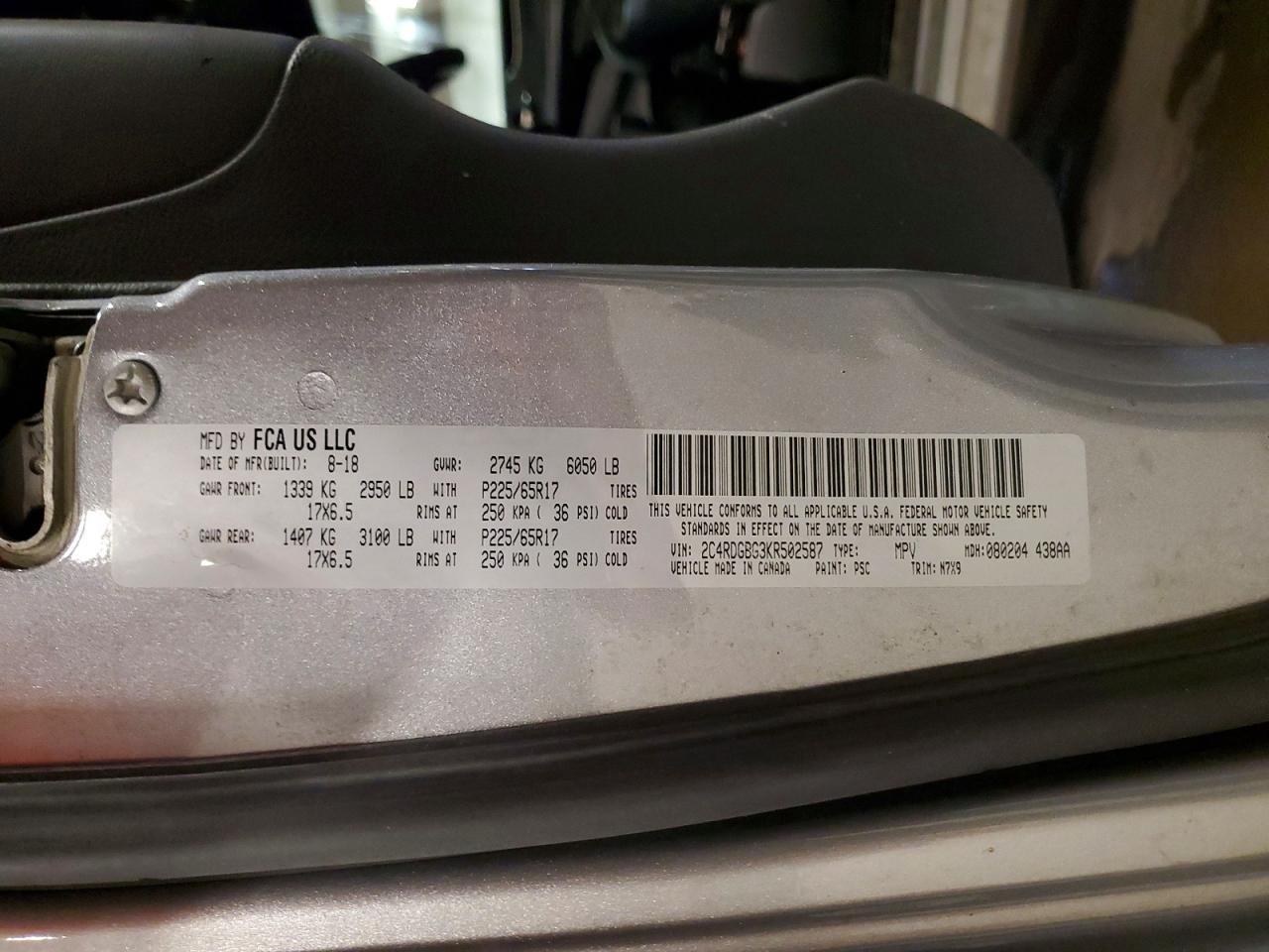 2019 Dodge Grand Caravan Se - zdjęcie 13