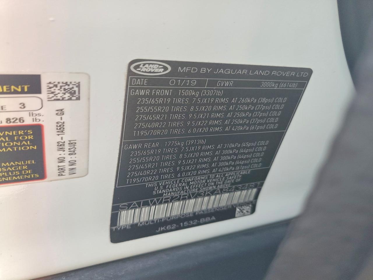 2019 Land Rover Range Rover Sport Hse - zdjęcie 13