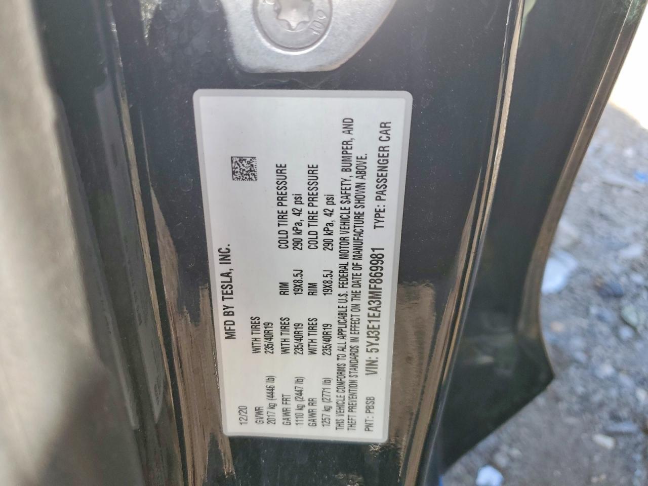 2021 Tesla Model 3 - zdjęcie 12