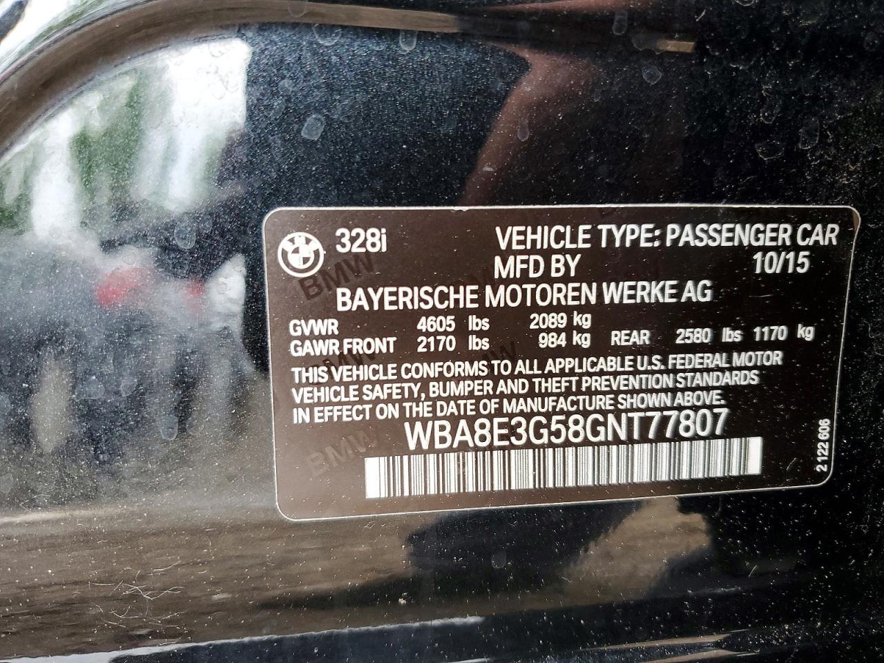 2016 BMW Seria 3 328i - zdjęcie 12