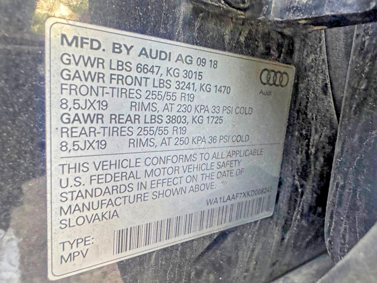 2019 Audi Q7 Premium Plus - zdjęcie 10