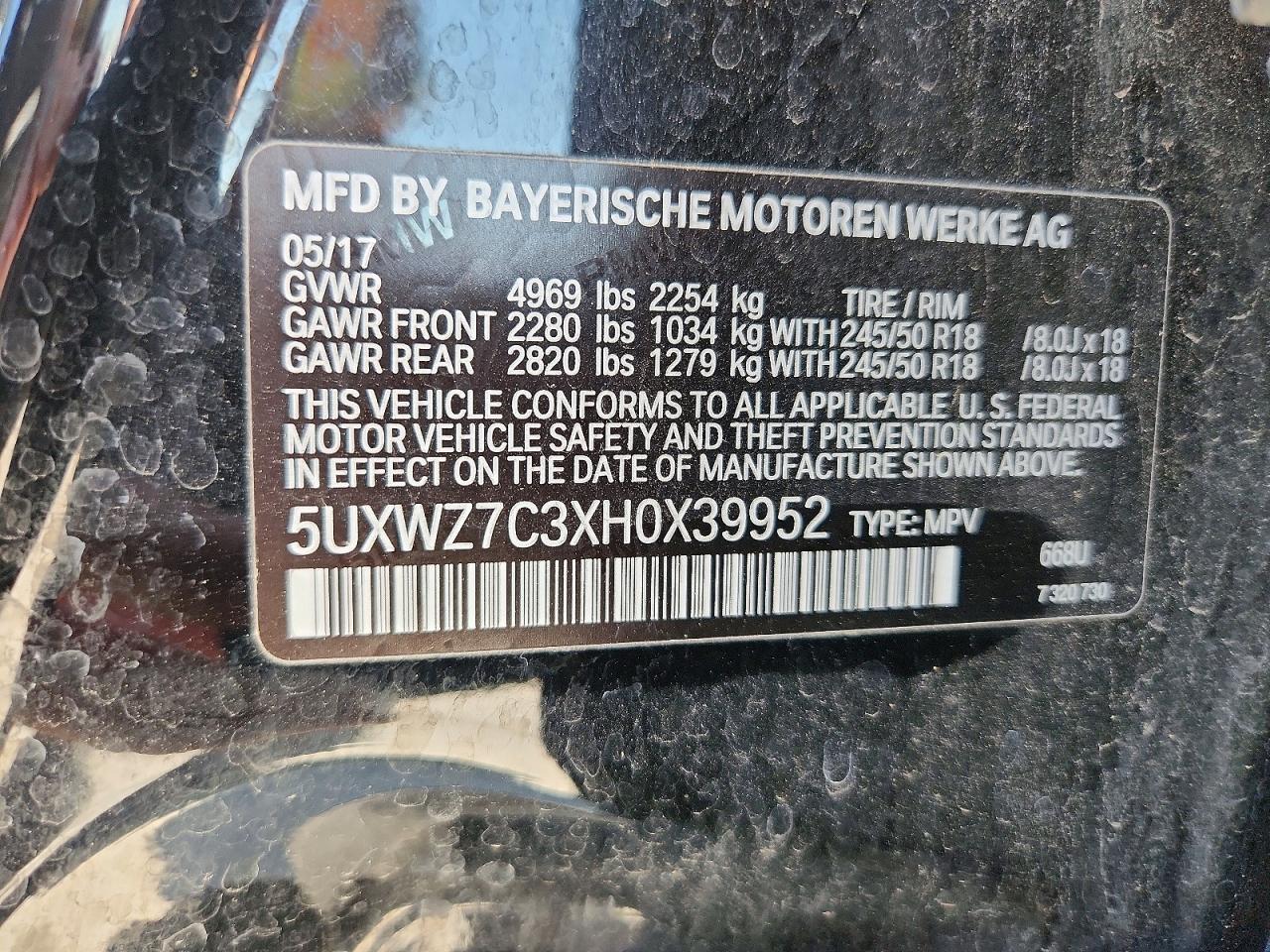 2017 BMW X3 Sdrive28I - zdjęcie 14