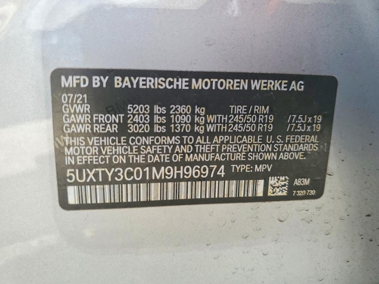 2021 BMW X3 Sdrive30I - zdjęcie 13