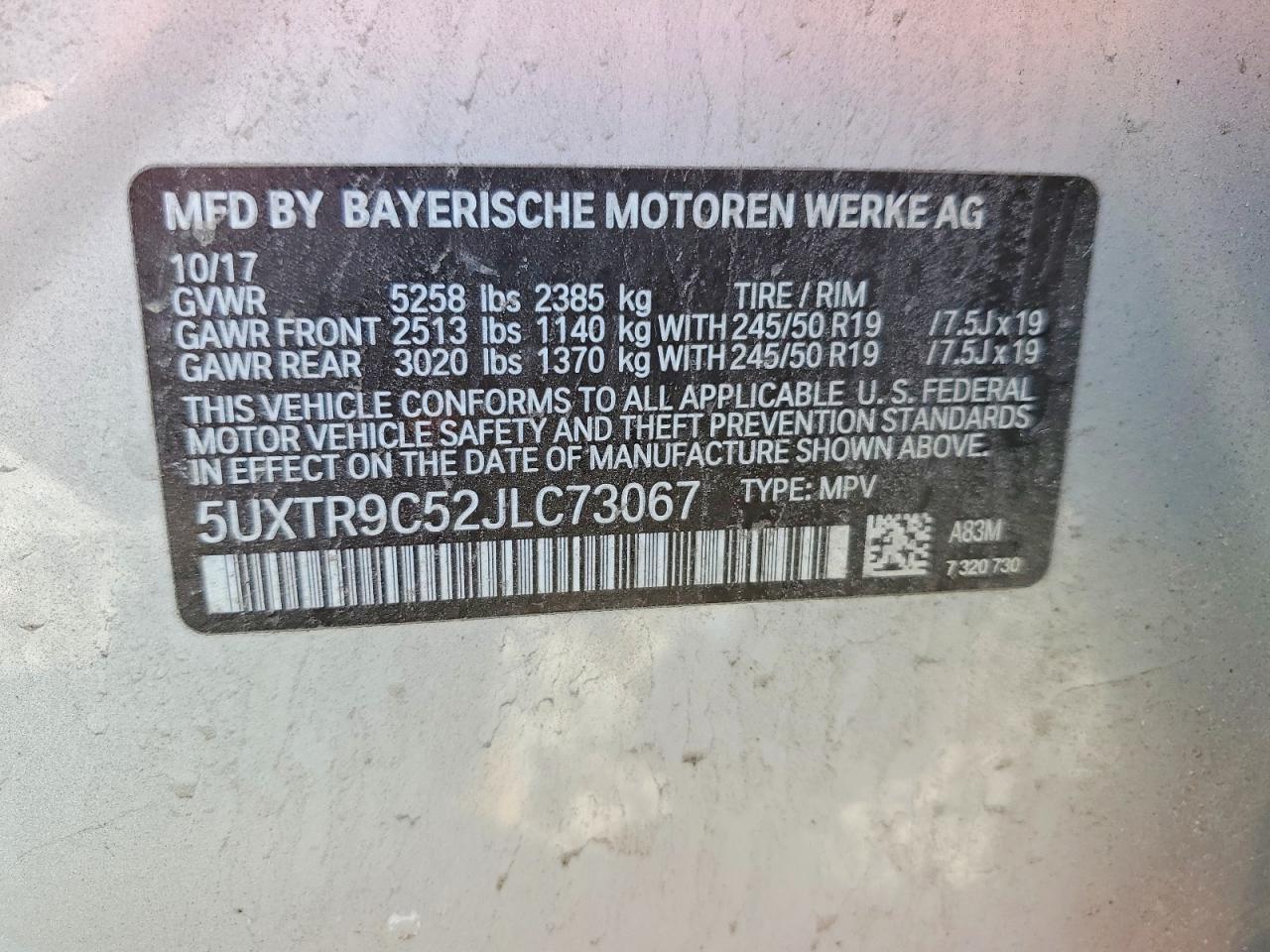 2018 BMW X3 xDrive30I - zdjęcie 13