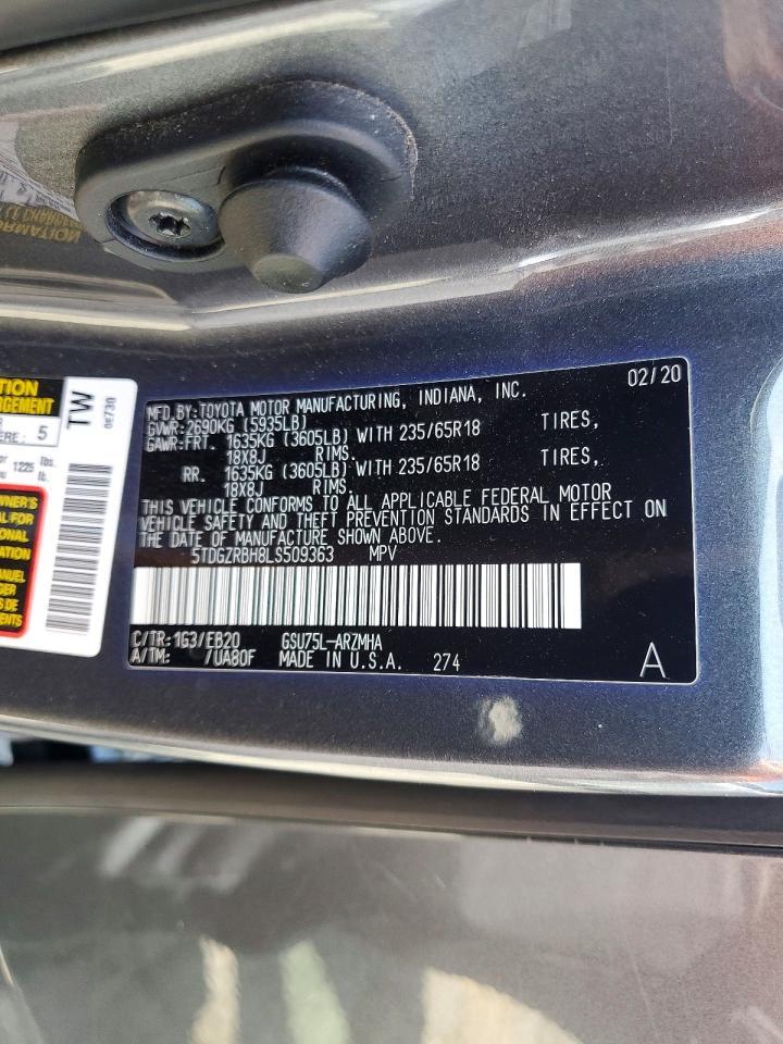 2020 Toyota Highlander Xle - zdjęcie 13