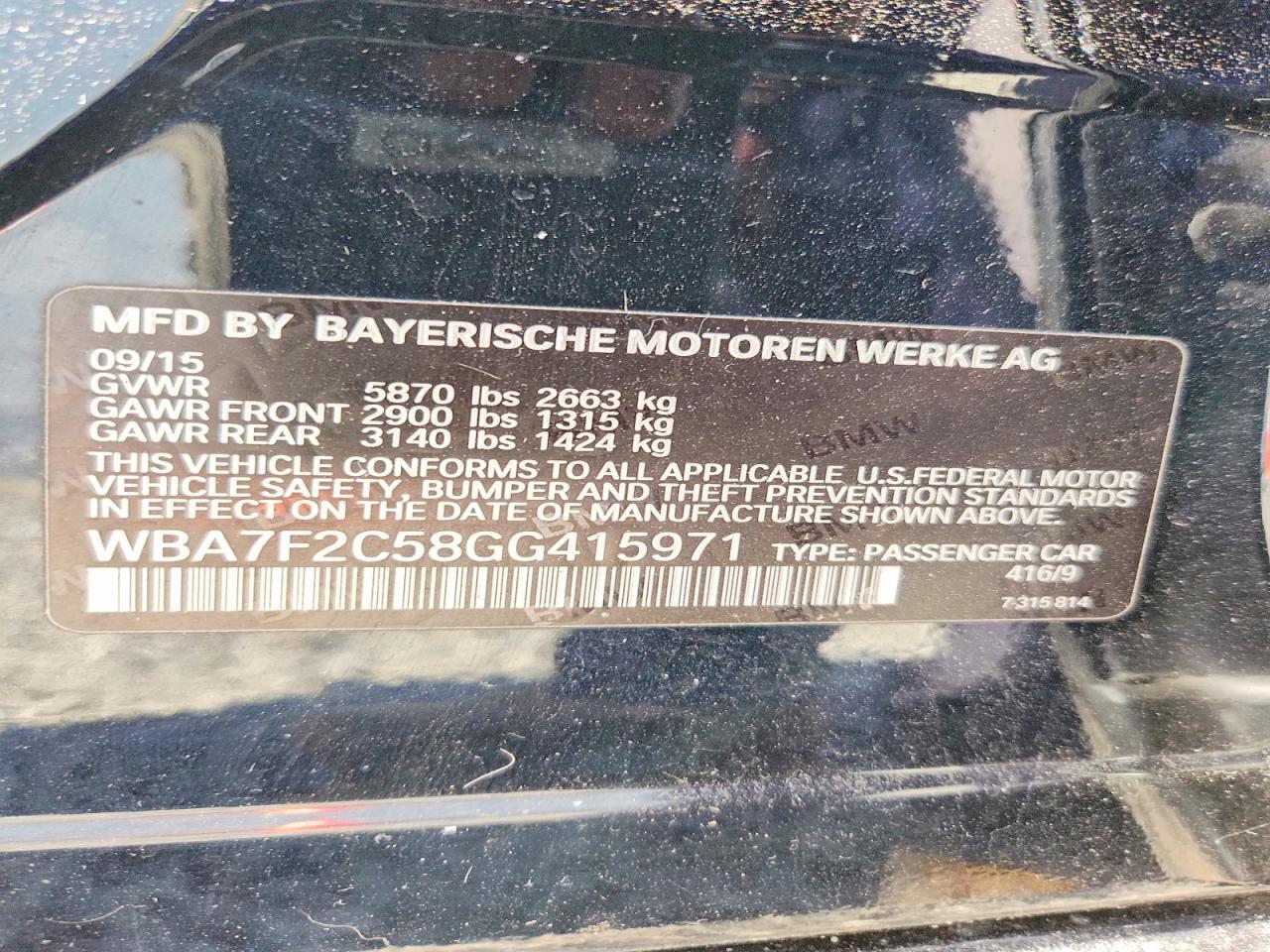 2016 BMW 750 Xi - zdjęcie 12