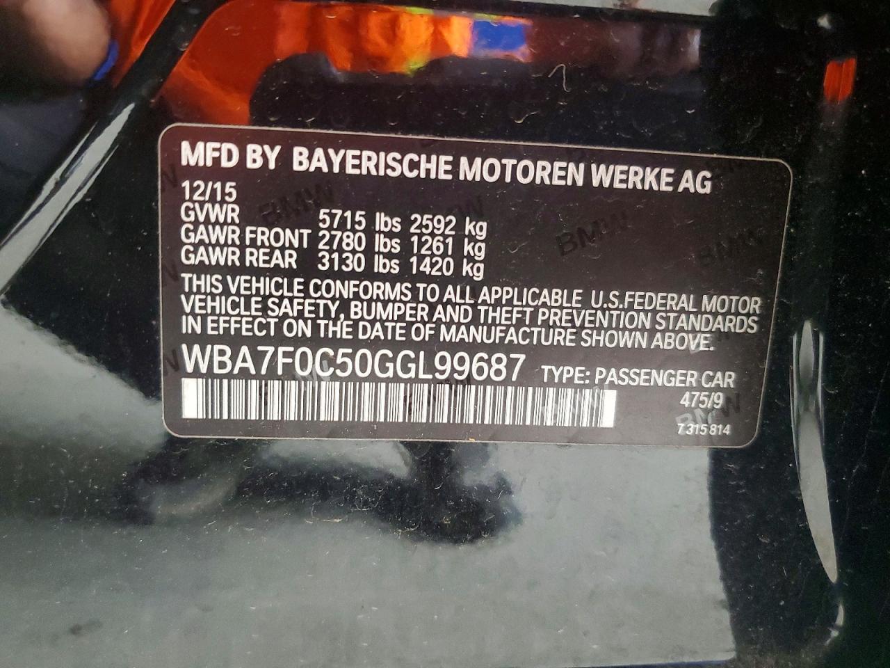 2016 BMW 750 I - zdjęcie 12