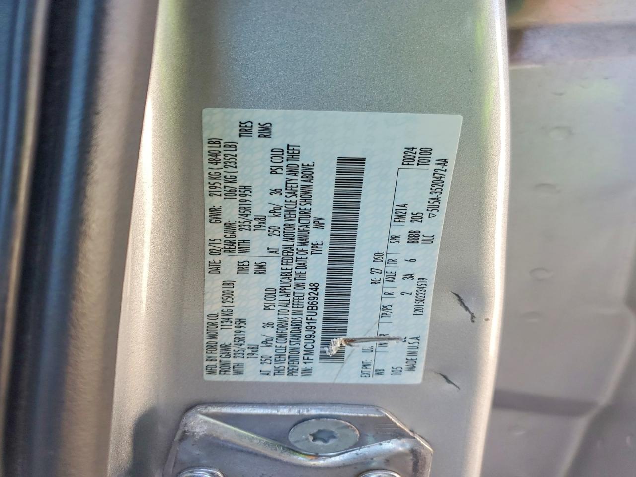 2015 Ford Escape Titanium - zdjęcie 13
