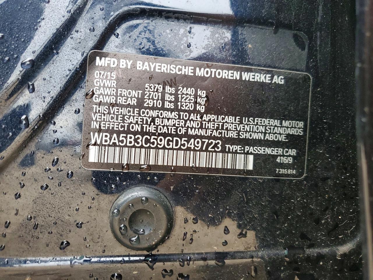 2016 BMW 535 Xi - zdjęcie 12