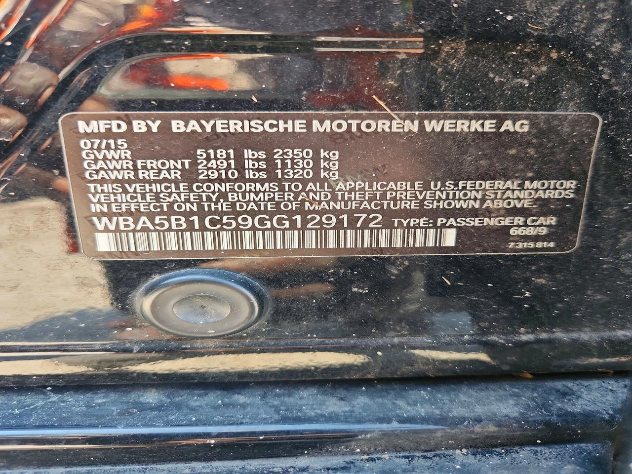 2016 BMW 535 I - zdjęcie 12