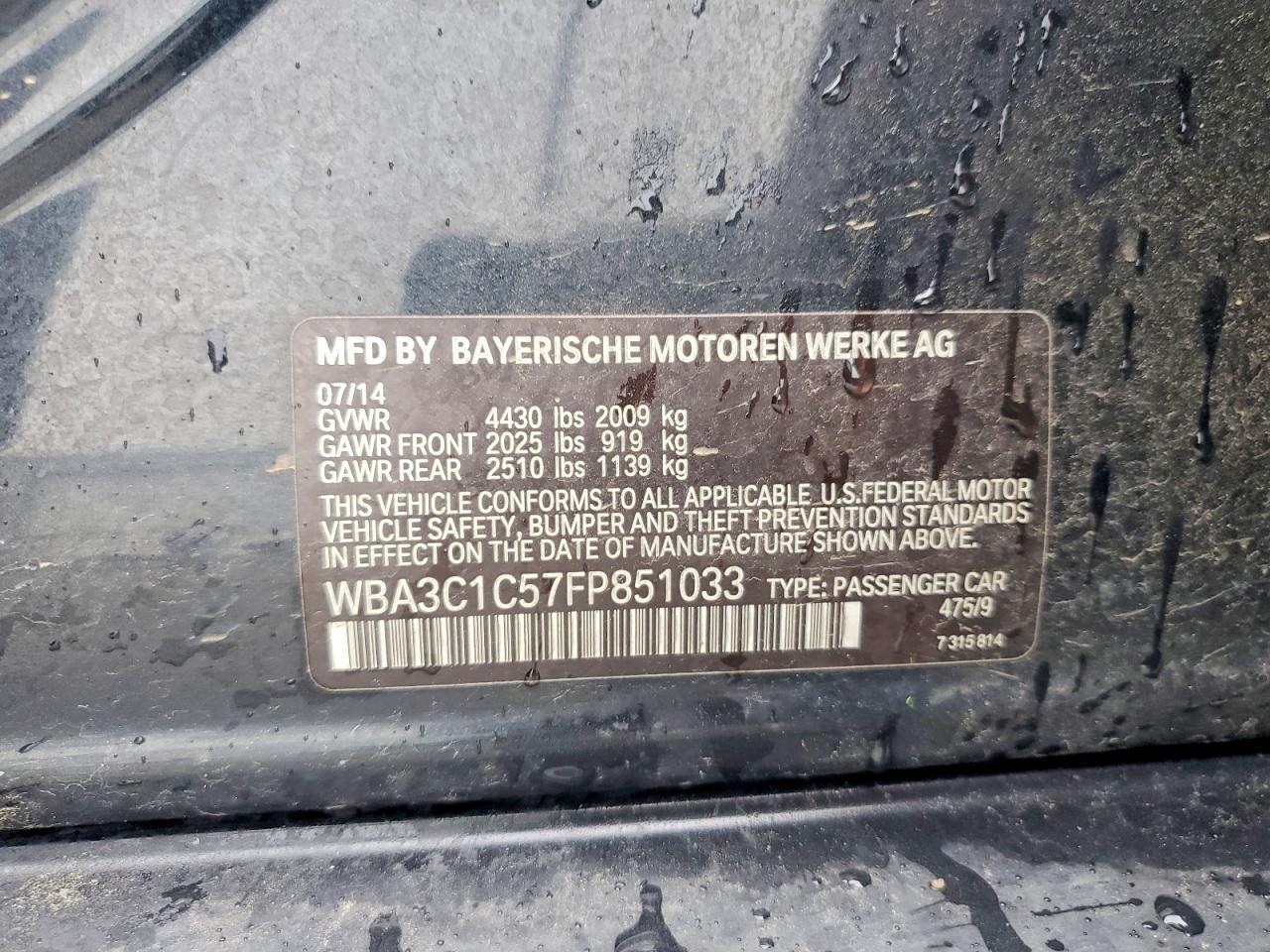 2015 BMW 328 I Sulev - zdjęcie 13