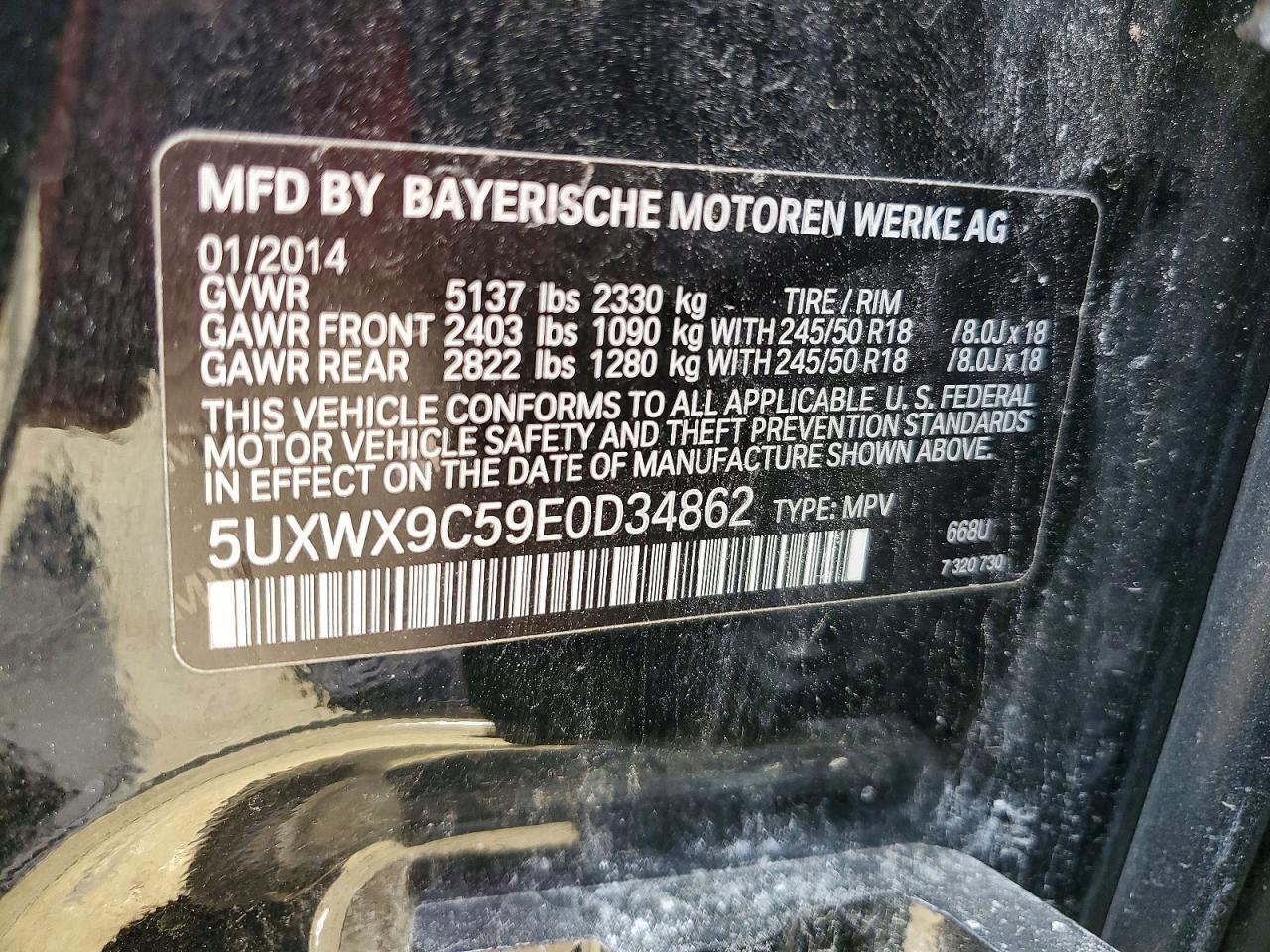 2014 BMW X3 xDrive28I - zdjęcie 14