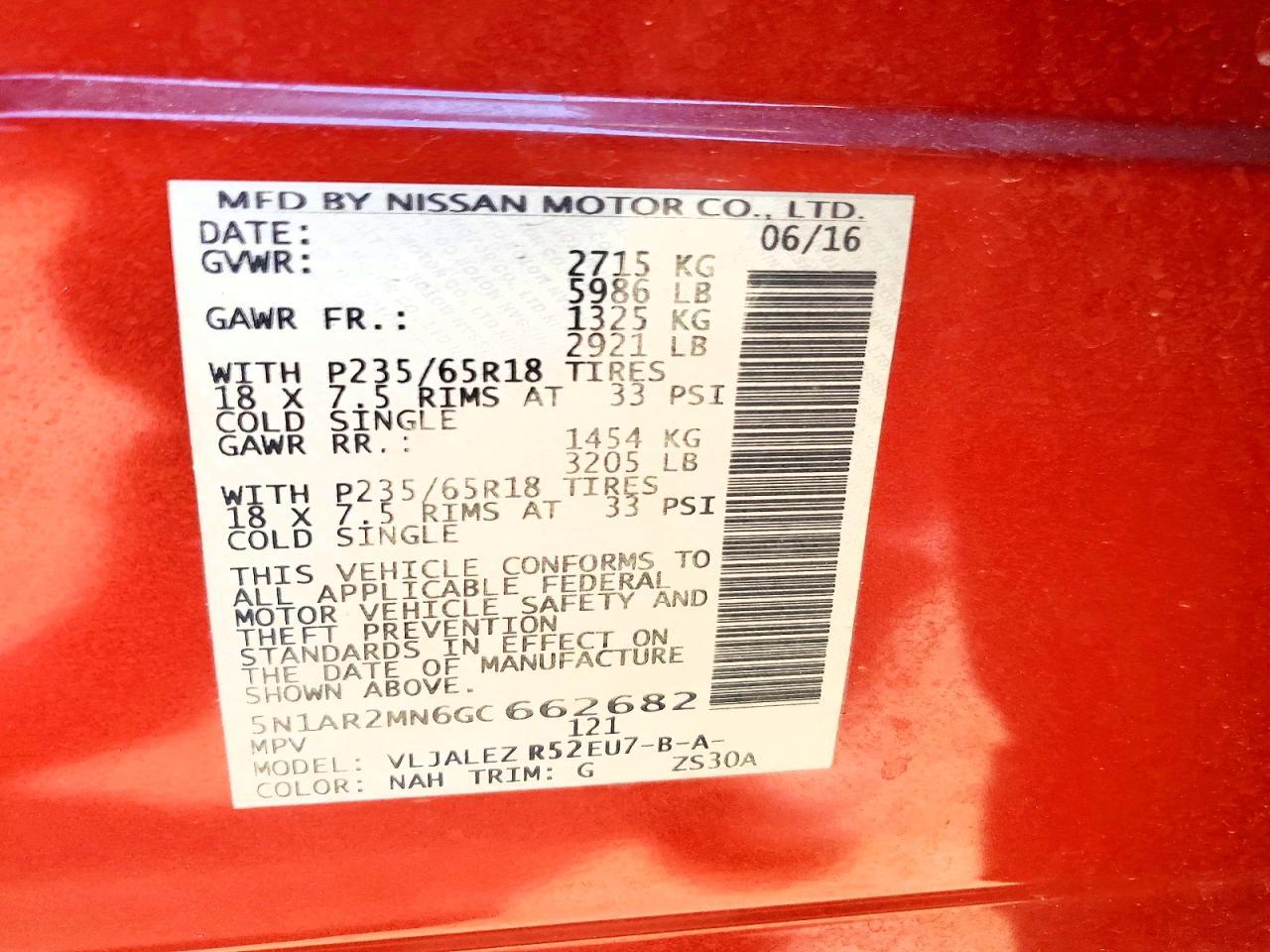 2016 Nissan Pathfinder Sv - zdjęcie 13