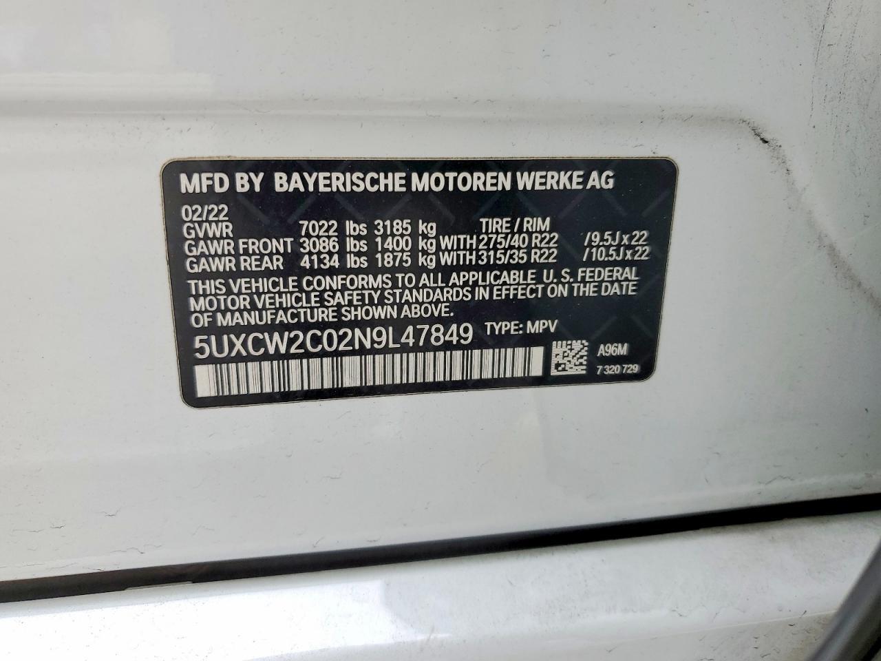 2022 BMW X7 xDrive40I - zdjęcie 13
