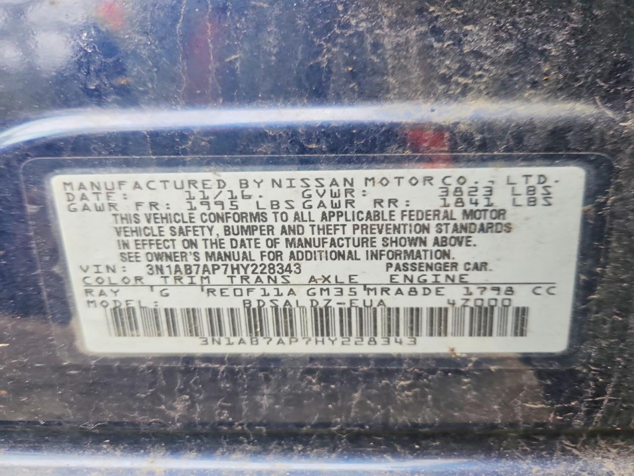 2017 Nissan Sentra Sv - zdjęcie 12