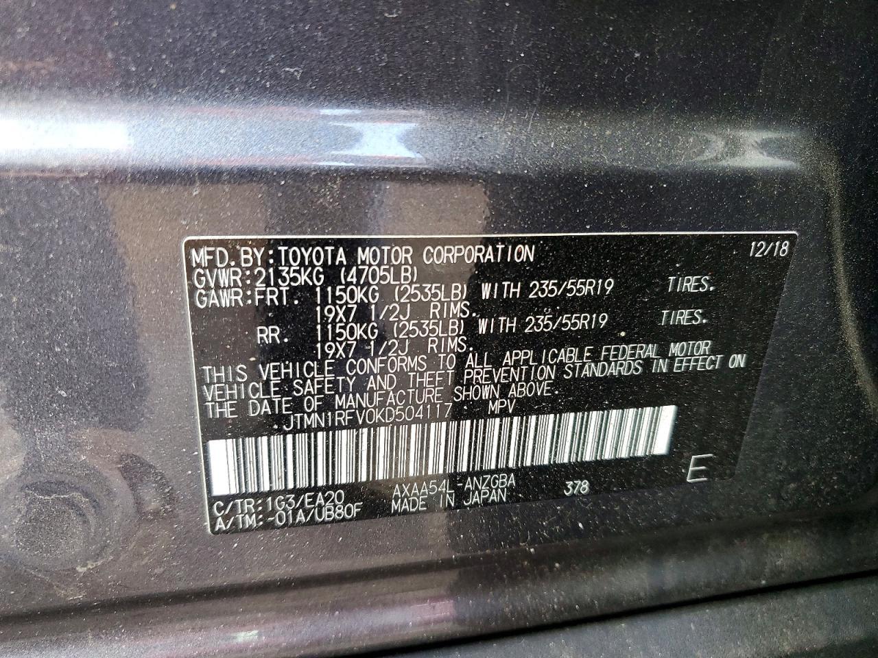 2019 Toyota Rav4 Limited - zdjęcie 14
