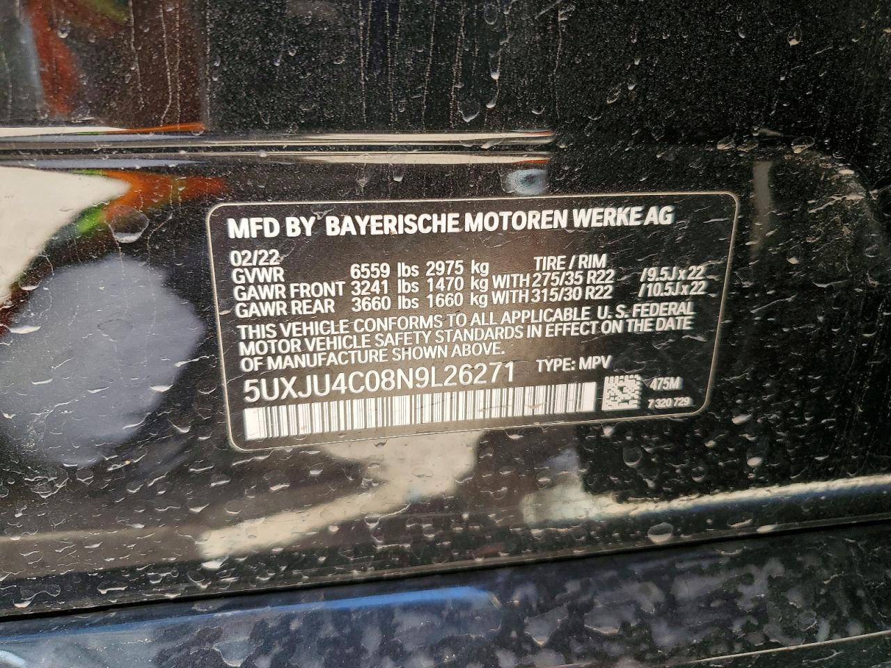 2022 BMW X5 M50I - zdjęcie 13