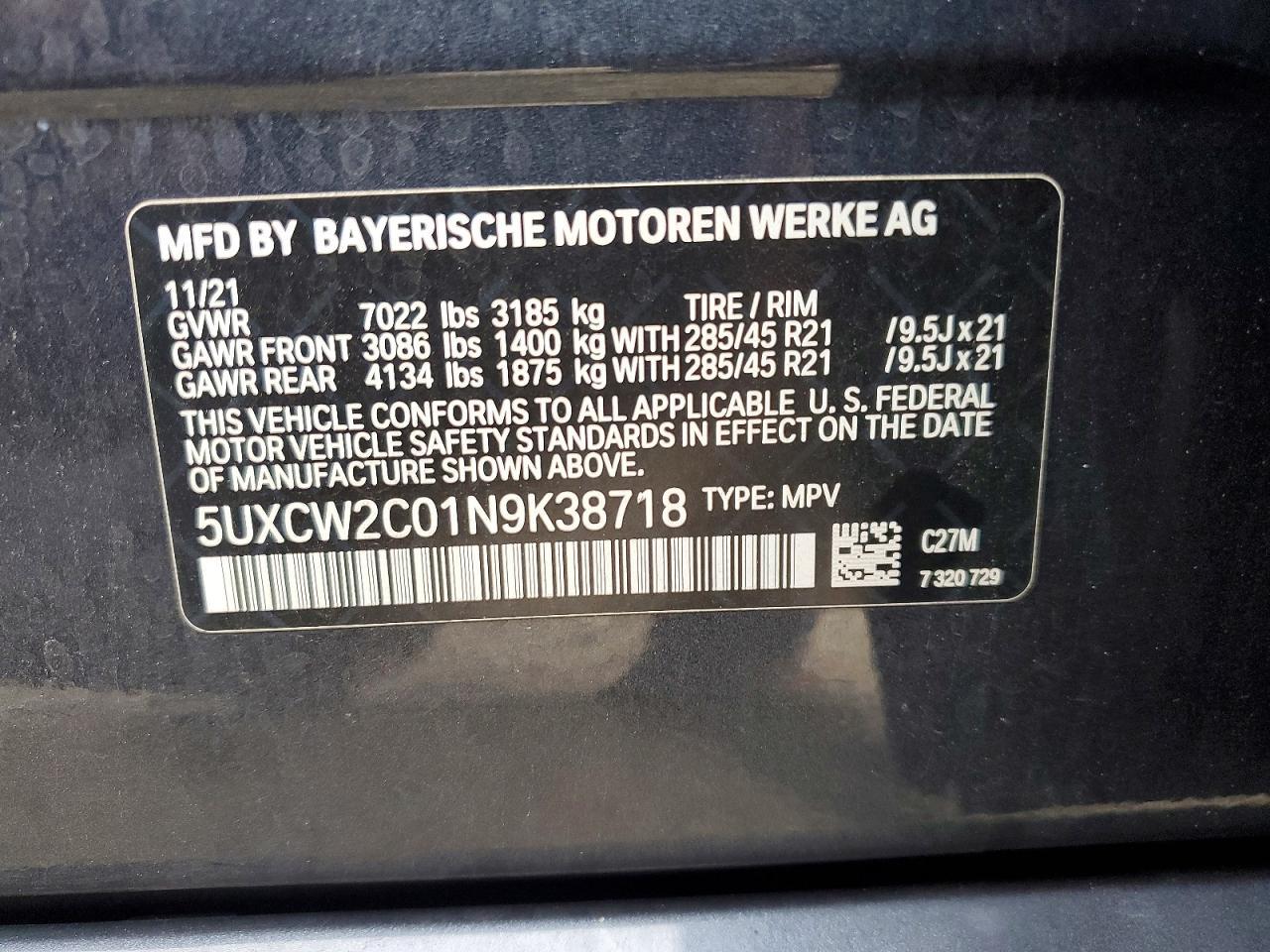 2022 BMW X7 xDrive40I - zdjęcie 14