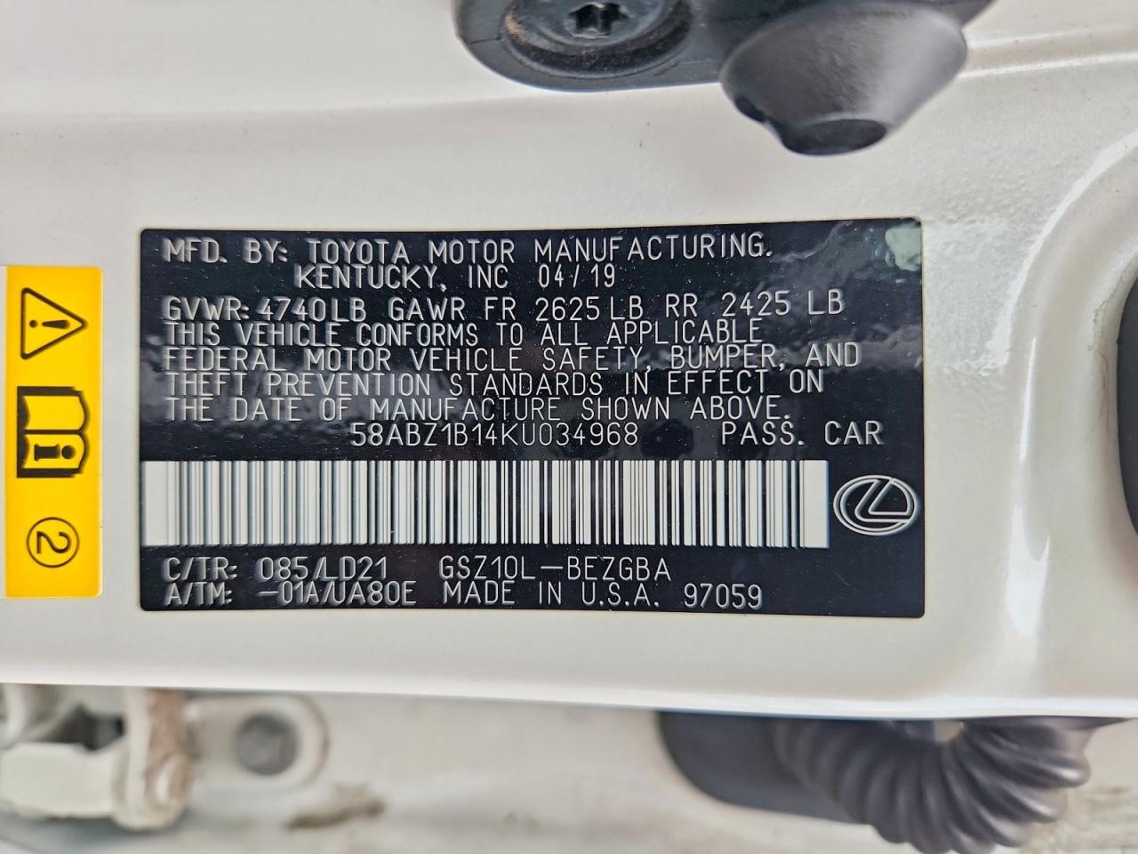 2019 Lexus Es 350 - zdjęcie 12