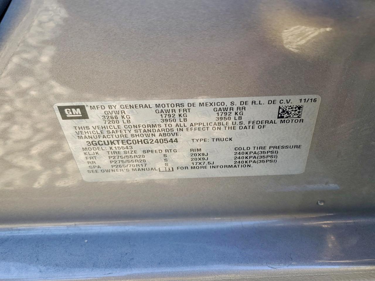 2017 Chevrolet Silverado K1500 High Country - zdjęcie 12