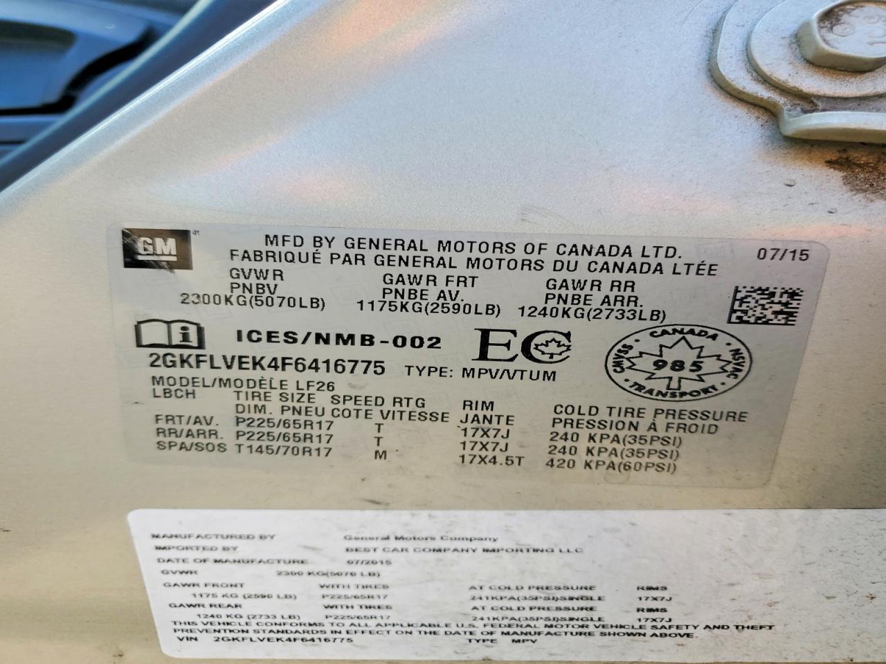 2015 GMC Terrain Sle - zdjęcie 13