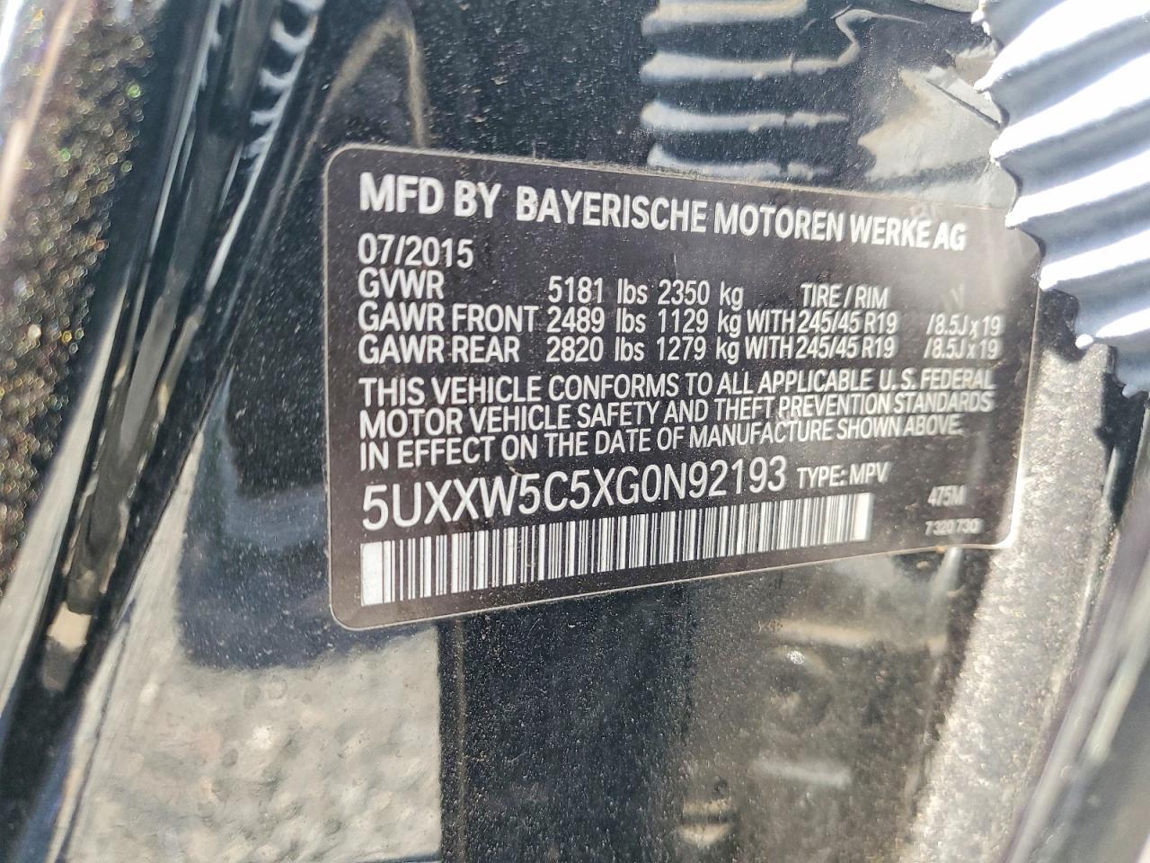 2016 BMW X4 xDrive35I - zdjęcie 13