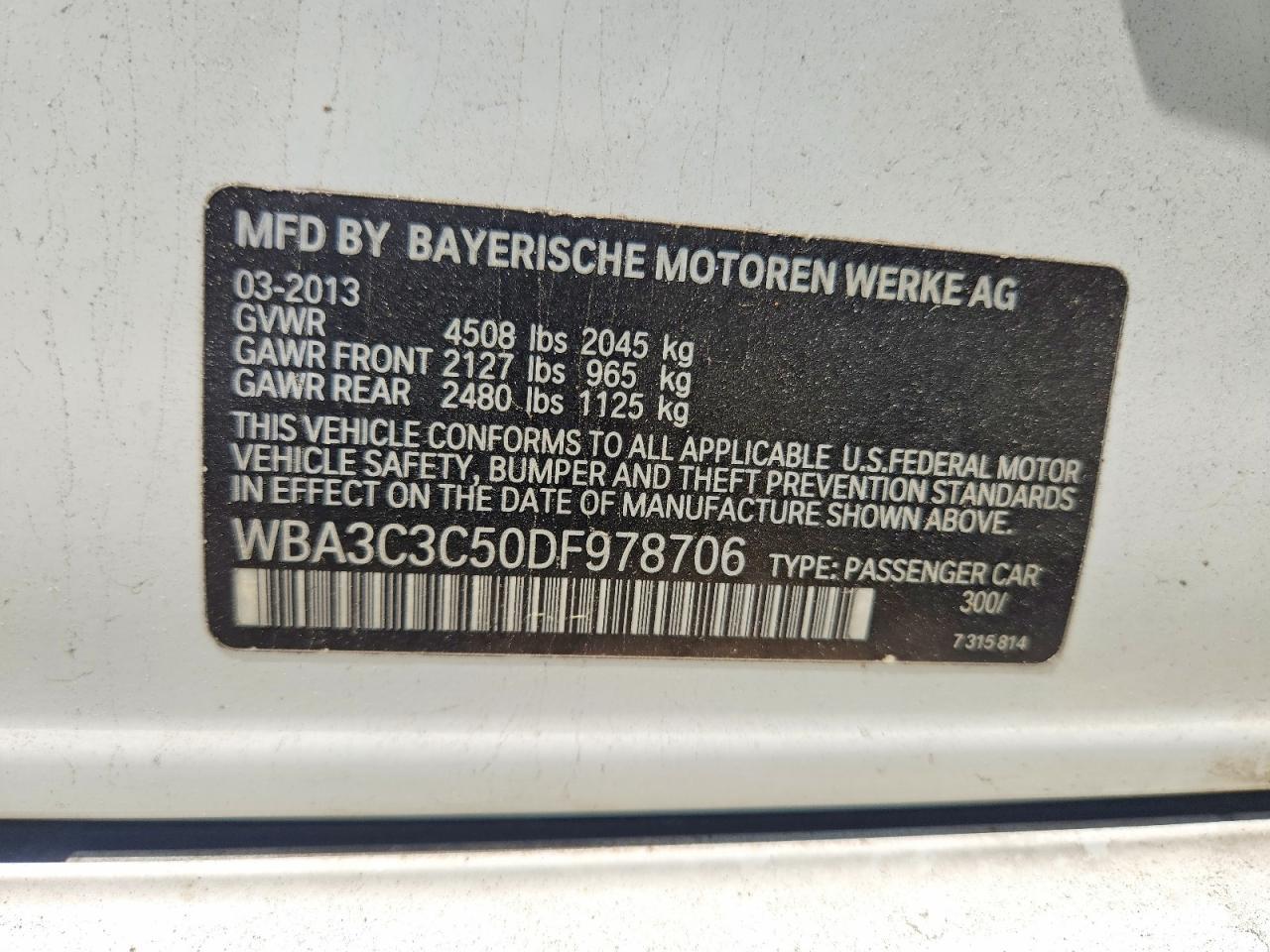 2013 BMW 320 I xDrive - zdjęcie 13