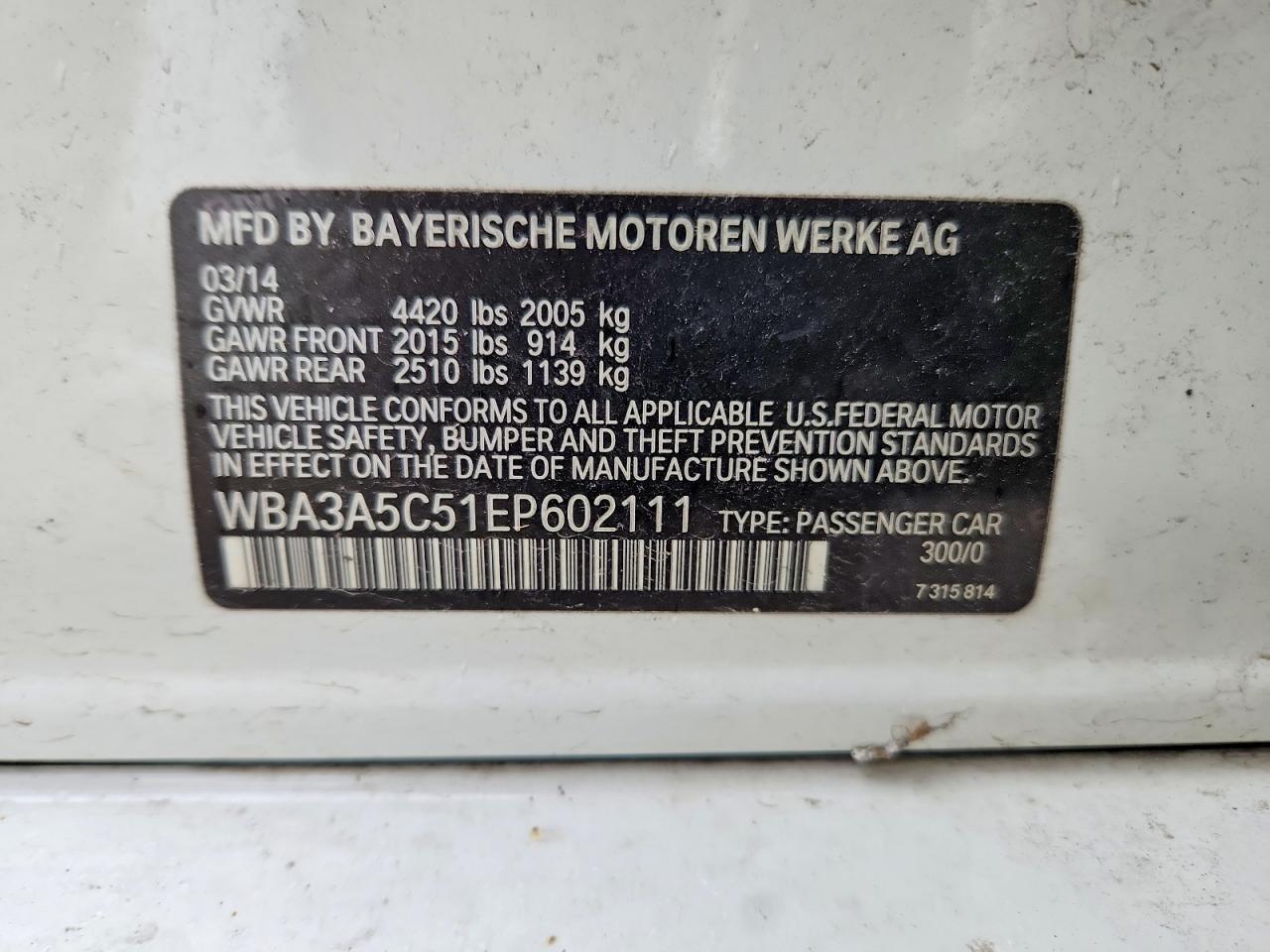 2014 BMW 328 I - zdjęcie 12