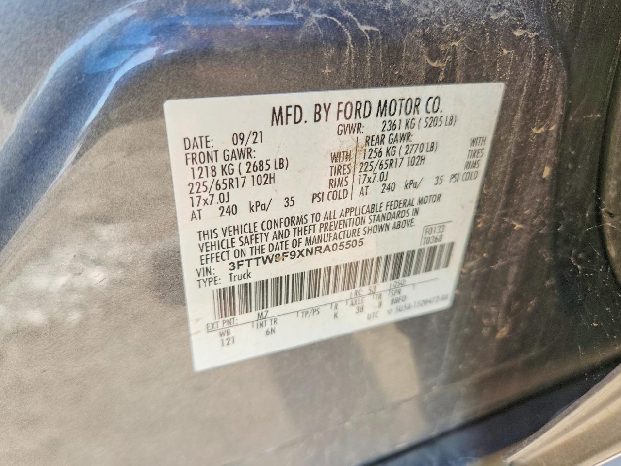 2022 Ford Maverick Awd 4C Crew Cab 2.0L Lariat - zdjęcie 12