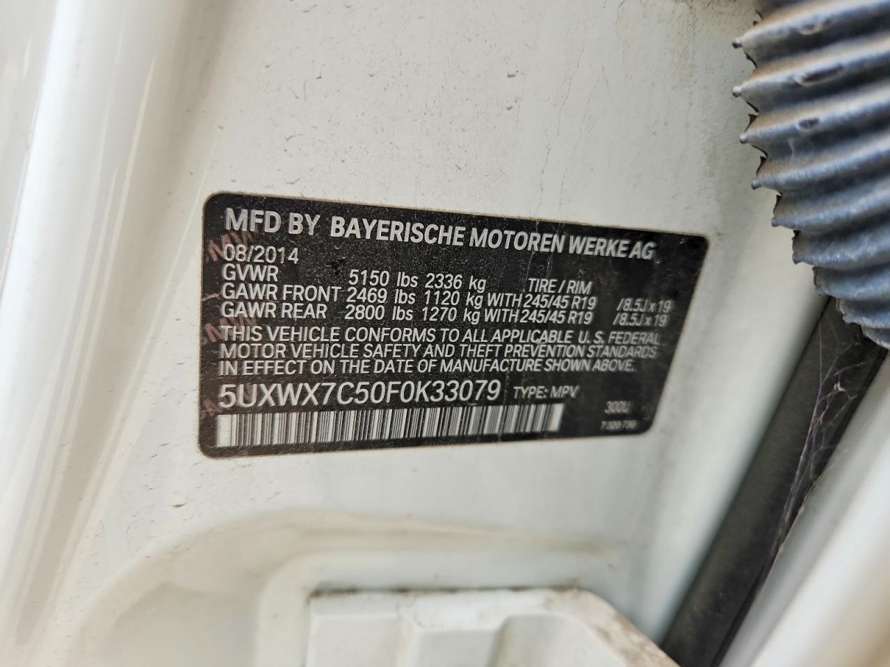 2015 BMW X3 xDrive35I - zdjęcie 13
