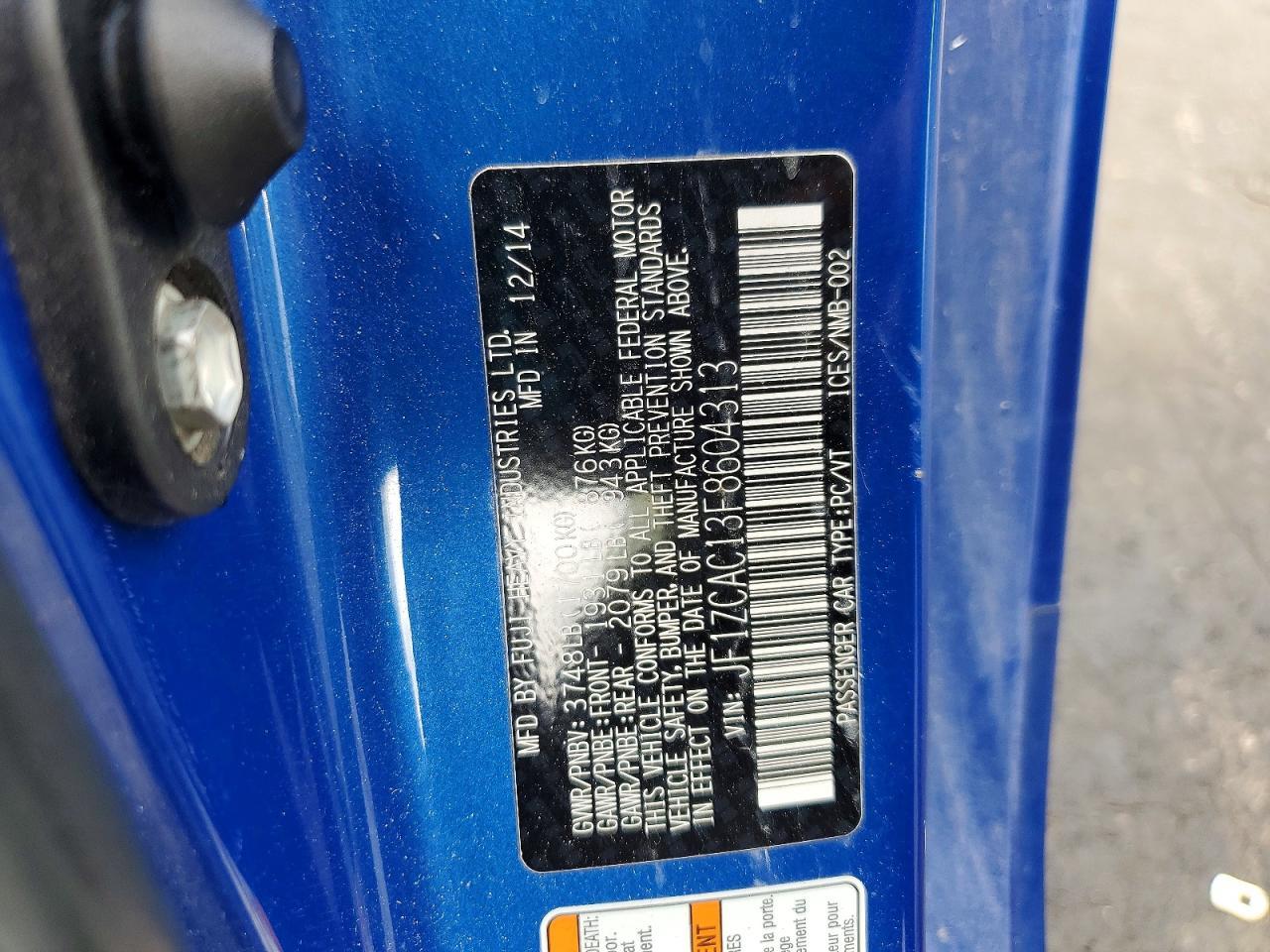 2015 Subaru Brz 2.0 Limited - zdjęcie 12